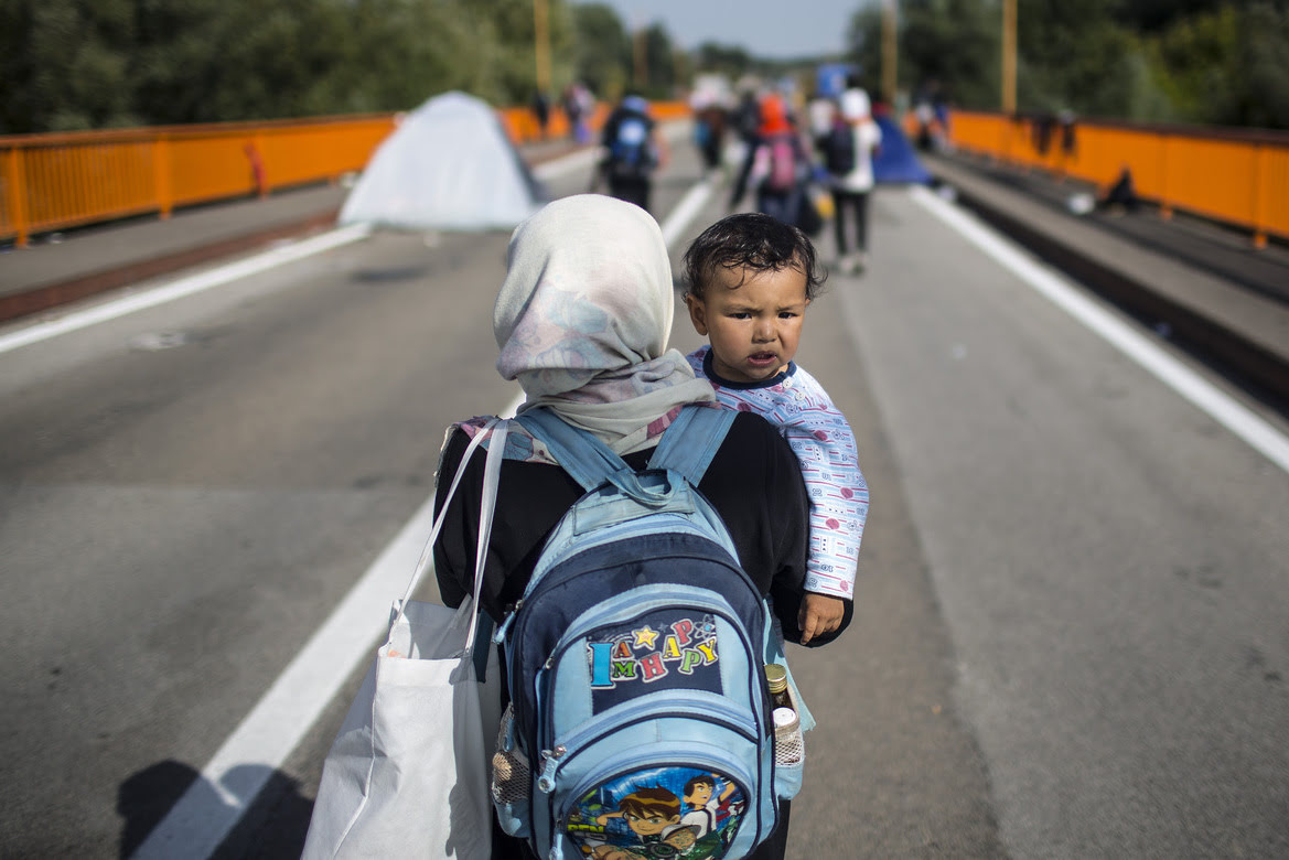 Serbia-Mother and child walking on the .jpg